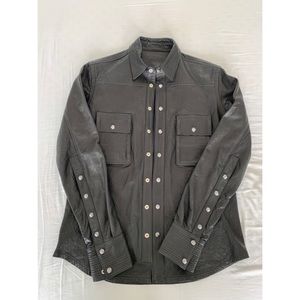Authentic Chrome Hearts Leather Shirt